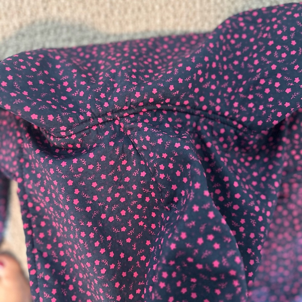 Waterproof & Warm Navy and Pink Flower Size 10/12 by Pink Platinum - Picture 6 of 10